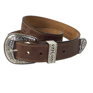 Ariat Fatbaby Belt Leather NWOT Western Brown Women's 34 Center Stitch 703001
